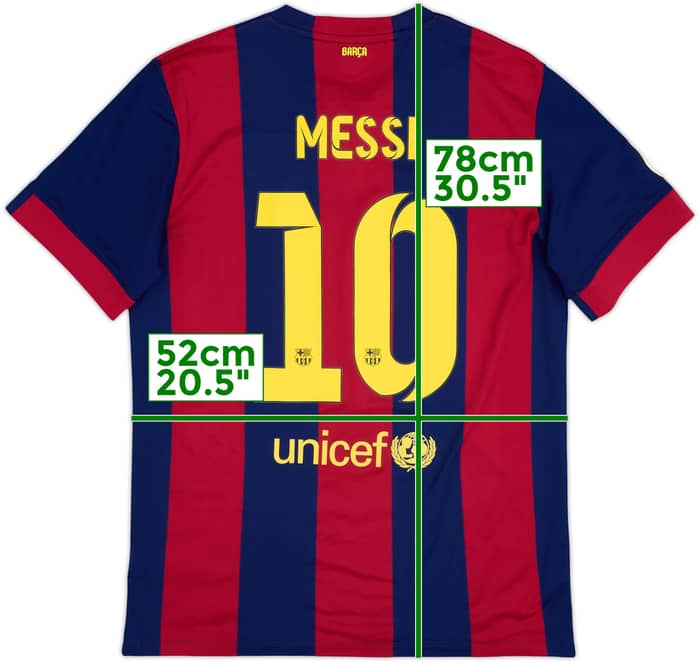 2014-15 Barcelona Home Shirt Messi #10 - 10/10 - (L)