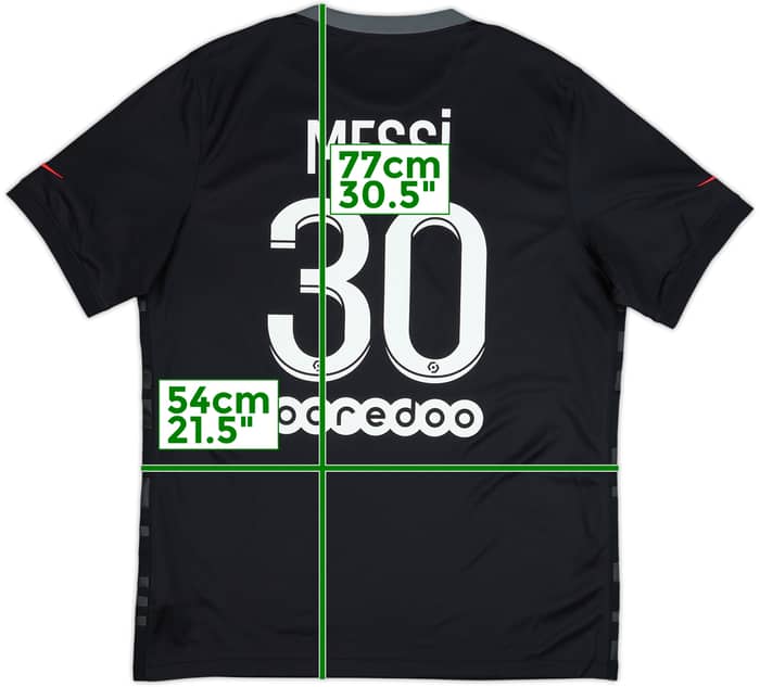 2021-22 Paris Saint-Germain Third Shirt Messi #30 - 10/10 - (L)