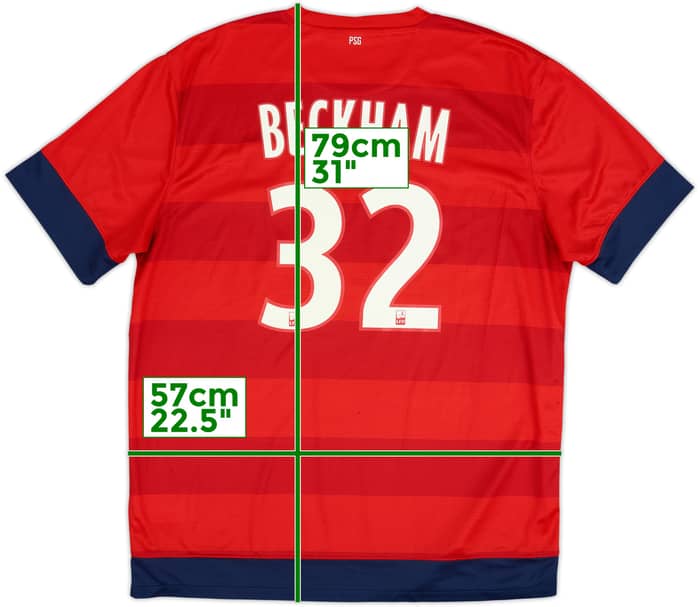 2012-13 Paris Saint-Germain Away Shirt Beckham #32 - 9/10 - (XL)