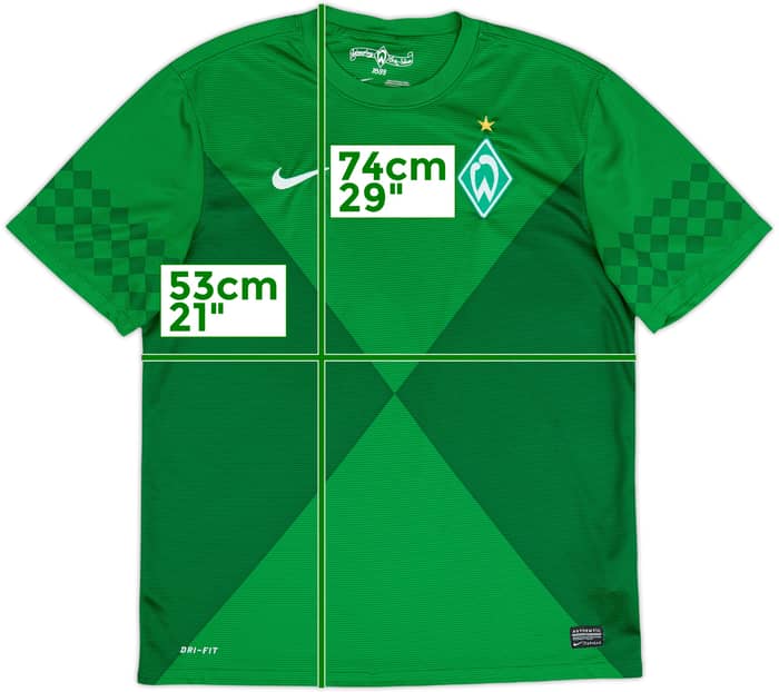 2012-13 Werder Bremen Home Shirt - 9/10 - (L)