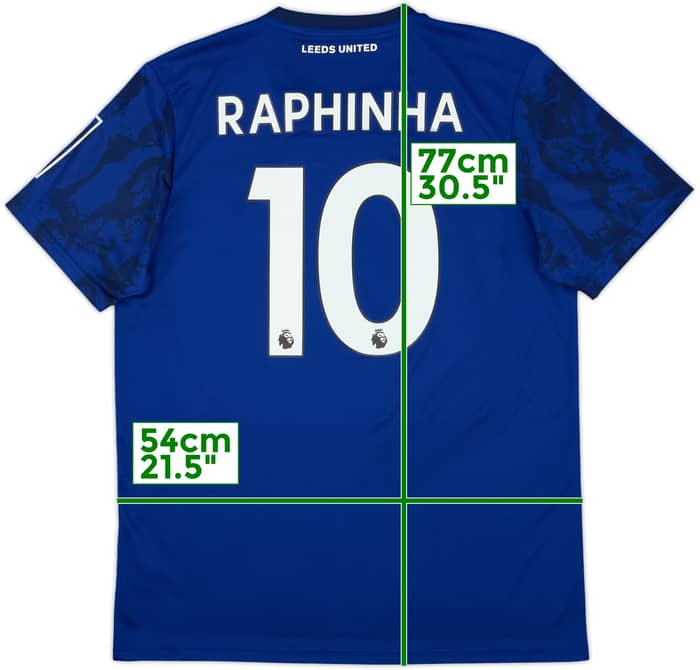 2021-22 Leeds United Away Shirt Raphinha #10 - 8/10 - (L)