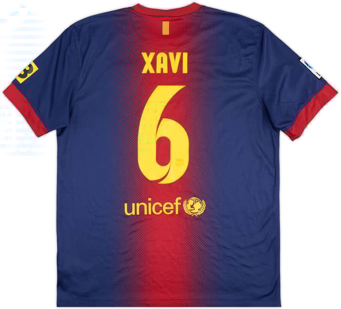 Camiseta de local del Barcelona 2012-13 Xavi #6 - 7/10 - (L)