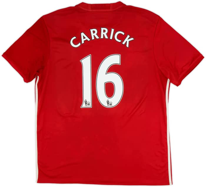 2016-17 Manchester United Home Shirt Carrick #16 - 5/10 - (XL)