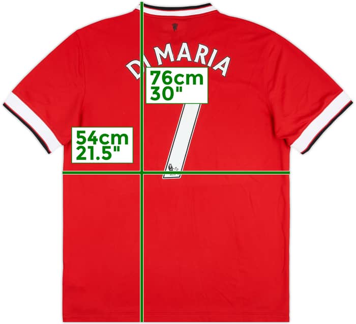 2014-15 Manchester United Home Shirt Di Maria #7 - 7/10 - (L)