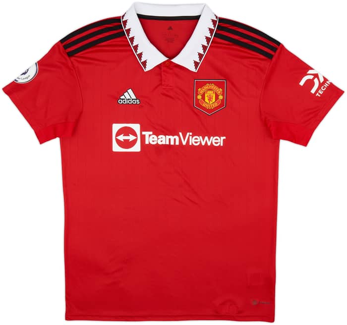 2022-23 Manchester United Home Shirt Martial #9 - 8/10 - (L)