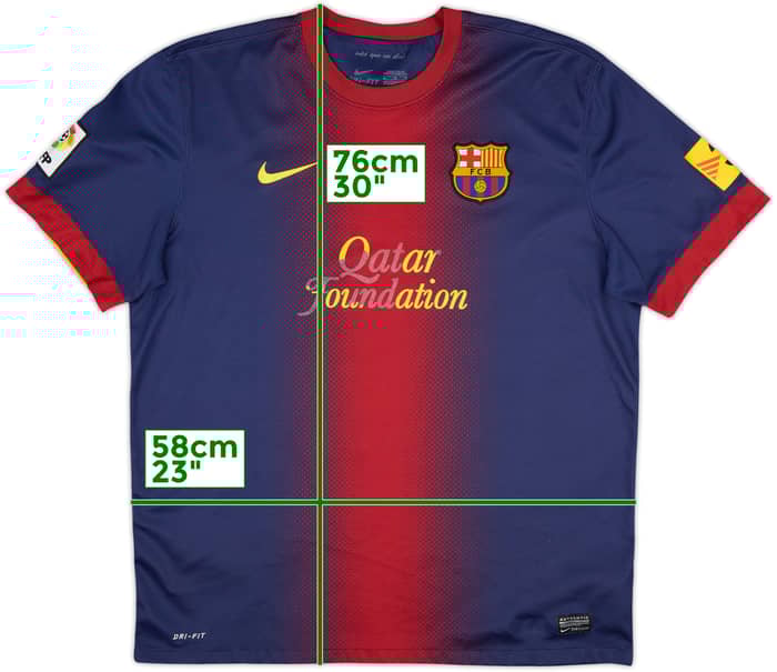2012-13 Barcelona Home Shirt - 4/10 - (XL)