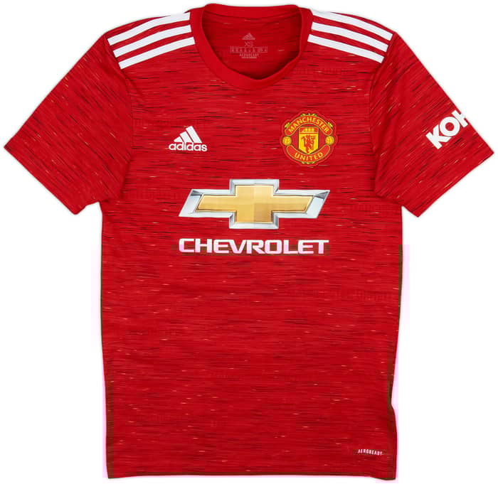 2020-21 Manchester United Home Shirt B.Fernandes #18 - 9/10 - (XS)
