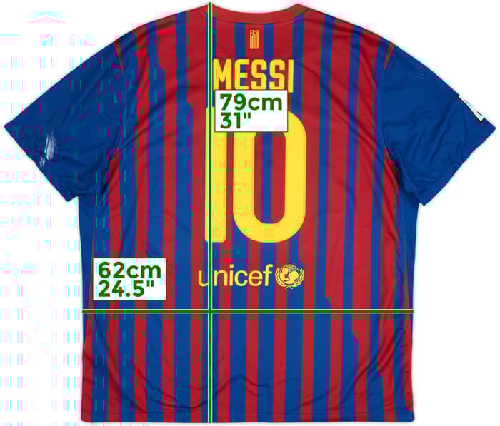 2011-12 Barcelona Home Shirt Messi #10 - 5/10 - (XXL)