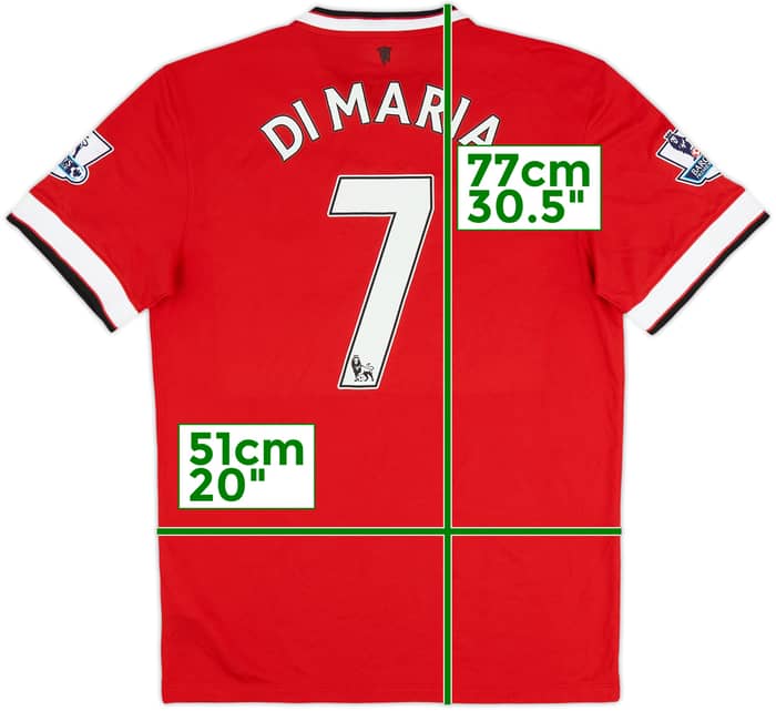 2014-15 Manchester United Home Shirt Di Maria #7 - 10/10 - (M)