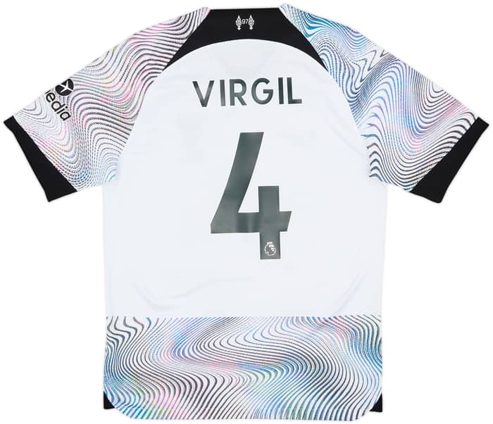 2022-23 Liverpool Away Shirt Virgil #4 - 7/10 - (M)
