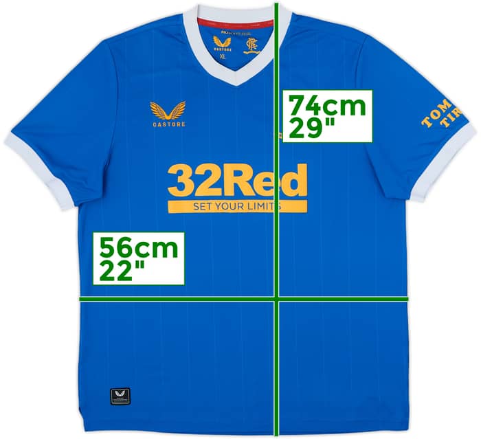 2021-22 Rangers Home Shirt - 7/10 - (XL)