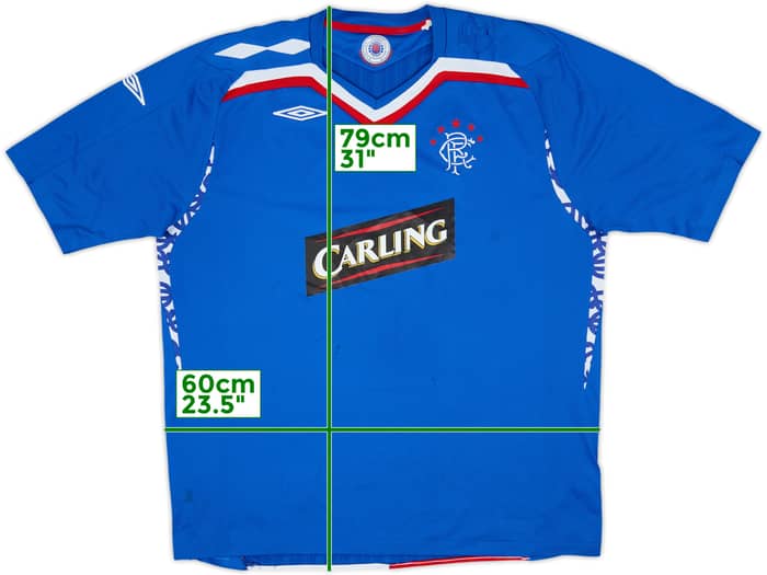 2007-08 Rangers Home Shirt - 5/10 - (XXL)