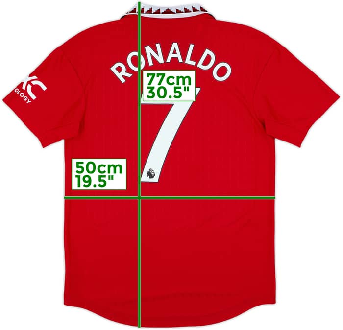 2022-23 Manchester United Authentic Home Shirt Ronaldo #7 - 10/10 - (M)