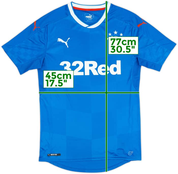 2016-18 Rangers Home Shirt - 7/10 - (S)