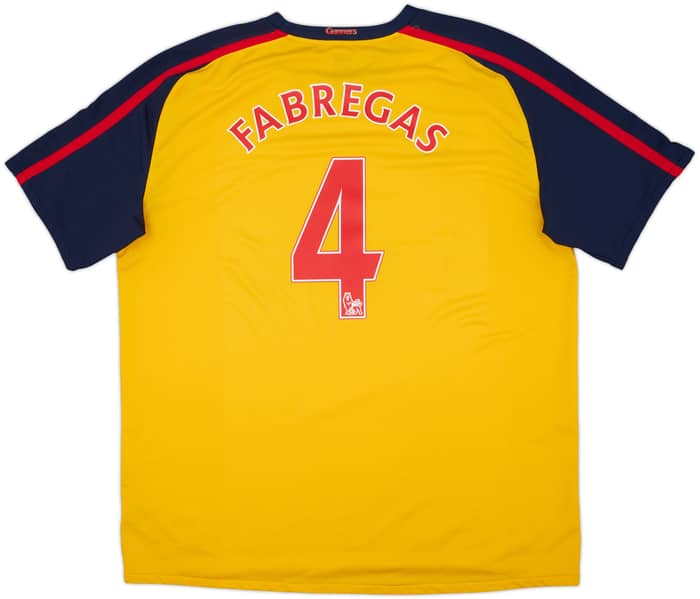 2008-09 Arsenal Away Shirt Fabregas #4 - 6/10 - (XXL)