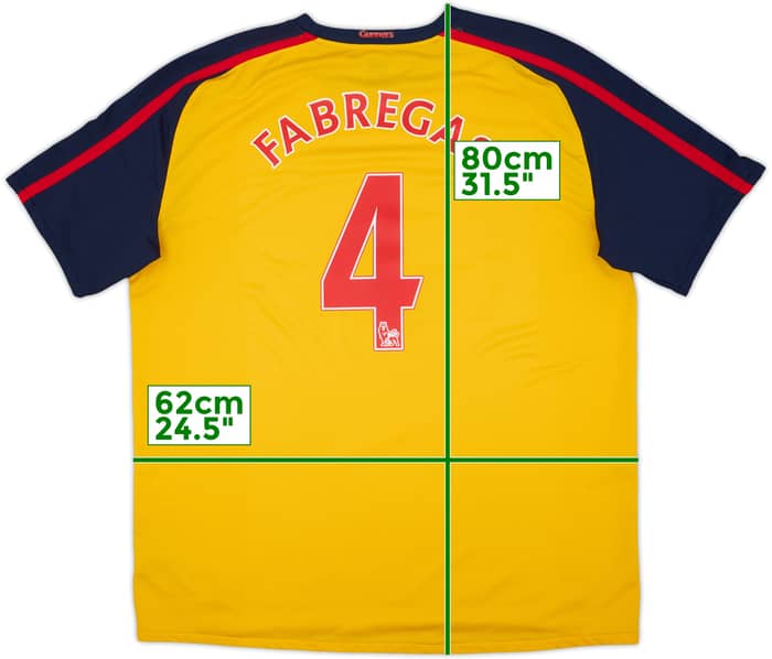 2008-09 Arsenal Away Shirt Fabregas #4 - 6/10 - (XXL)
