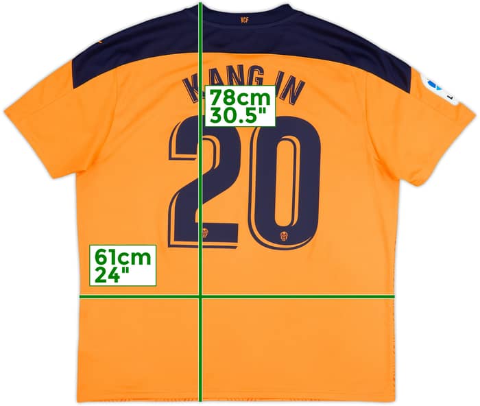 2020-21 Valencia Away Shirt Kang-In #20 - 8/10 - (XXL)