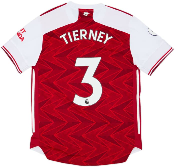 2020-21 Arsenal Authentic Home Shirt Tierney #3 - 3/10 - (M)