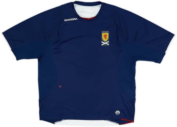 2007-08 Scotland Diadora Training Shirt - 8/10 - (XL)