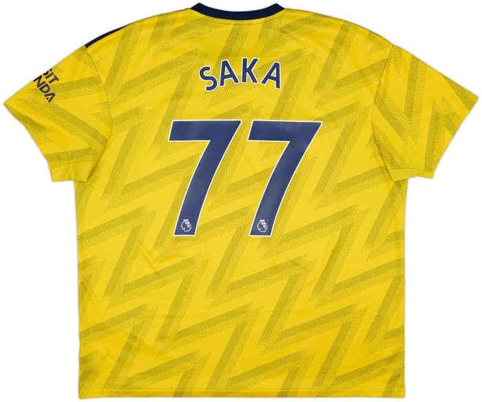 2019-20 Arsenal Away Shirt Saka #77 - 9/10 - (XXL)