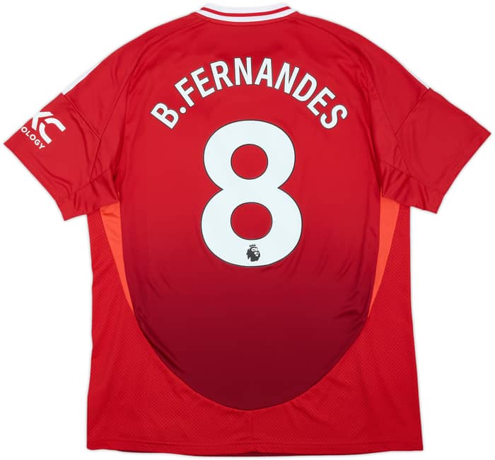 2024-25 Manchester United Home Shirt B.Fernandes #8 - 10/10 - (XL)