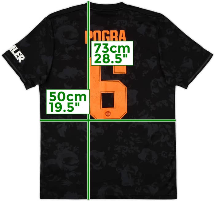 2019-20 Manchester United Third Shirt Pogba #6 - 4/10 - (M)