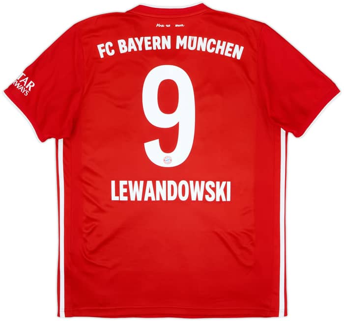 2020-21 Bayern Munich Home Shirt Lewandowski #9 - 5/10 - (L)