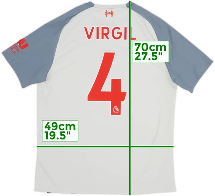 2018-19 Liverpool Third Shirt Virgil #4 - 6/10 - (M)