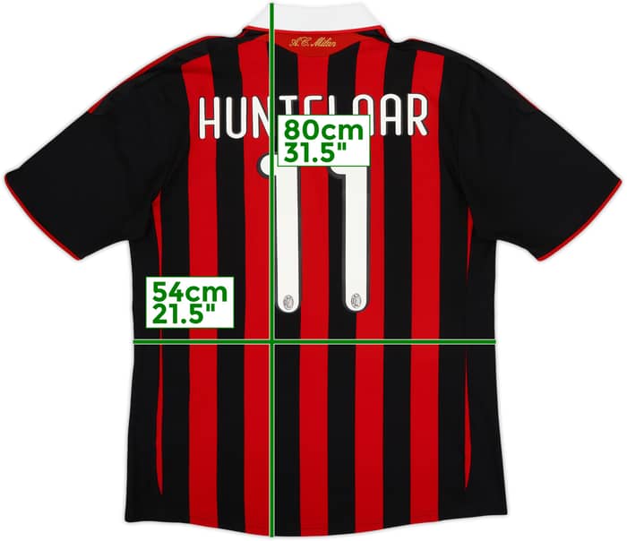 2009-10 AC Milan Home Shirt Huntelaar #11 - 5/10 - (L)