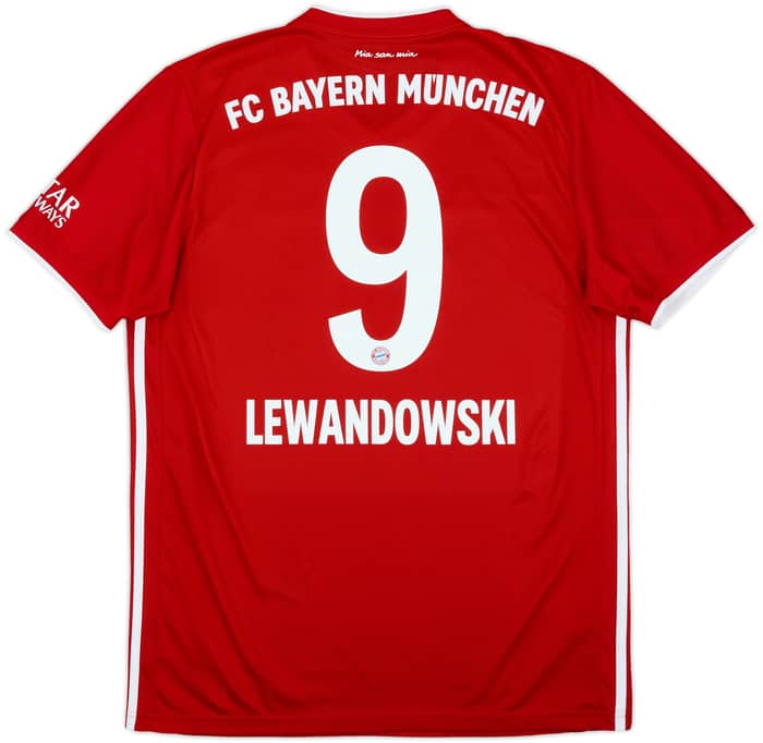 2020-21 Bayern Munich Home Shirt Lewandowski #9 - 9/10 - (L)
