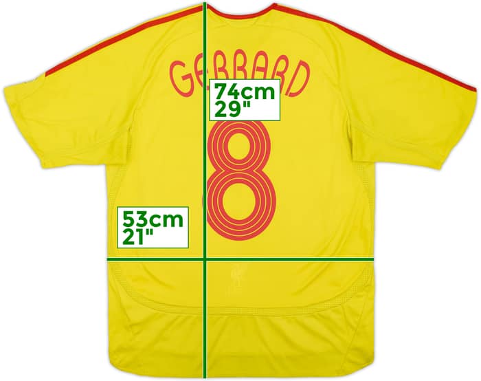 2006-07 Liverpool Camiseta Visitante Gerrard #8 - 7/10 - (M)