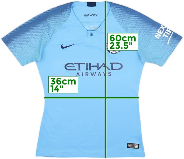 2018-19 Manchester City Home Shirt - 8/10 - (Women's S)