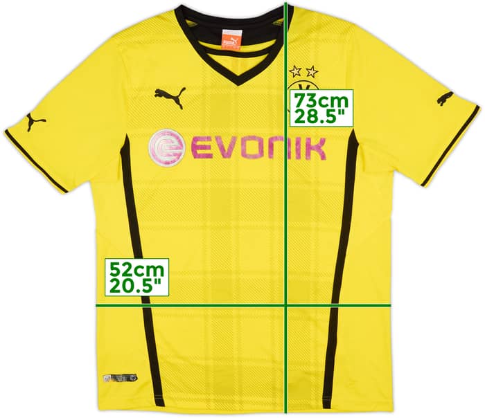2013-14 Borussia Dortmund Home Shirt - 4/10 - (L)