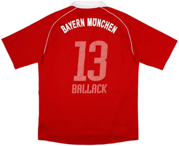 2005-06 Bayern Munich Squad Signed Home Shirt Ballack #13 - 4/10 - (L)