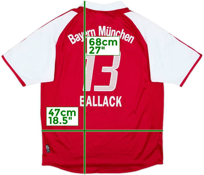 2003-04 Bayern Munich Home Shirt Ballack #13 - 7/10 - (XL.Boys)