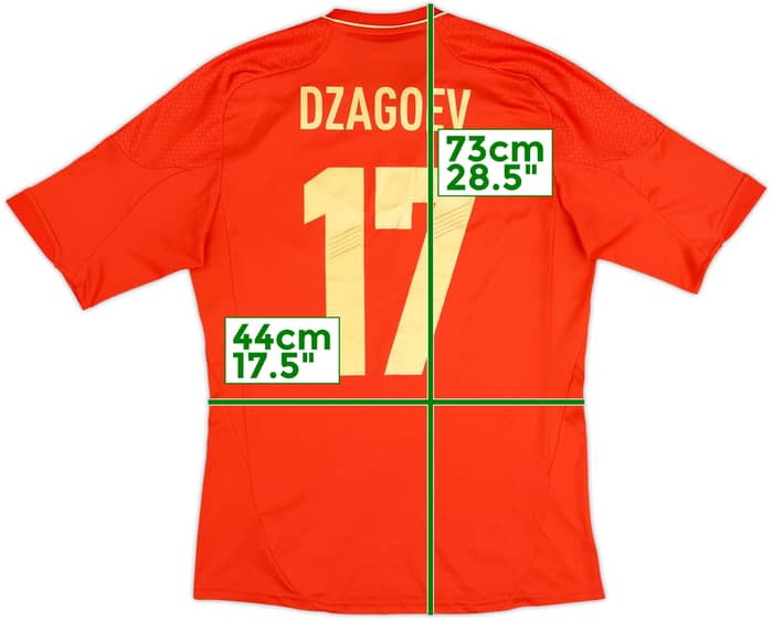 2012-14 Russia Home Shirt Dzagoev #17 - 8/10 - (S)