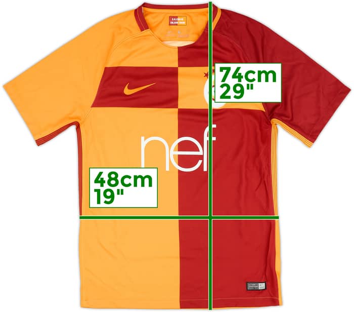 2017-18 Galatasaray Home Shirt - 7/10 - (S)