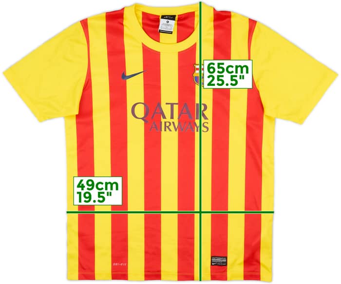 2013-15 Barcelona Basic Away Shirt - 10/10 - (XL.Boys)