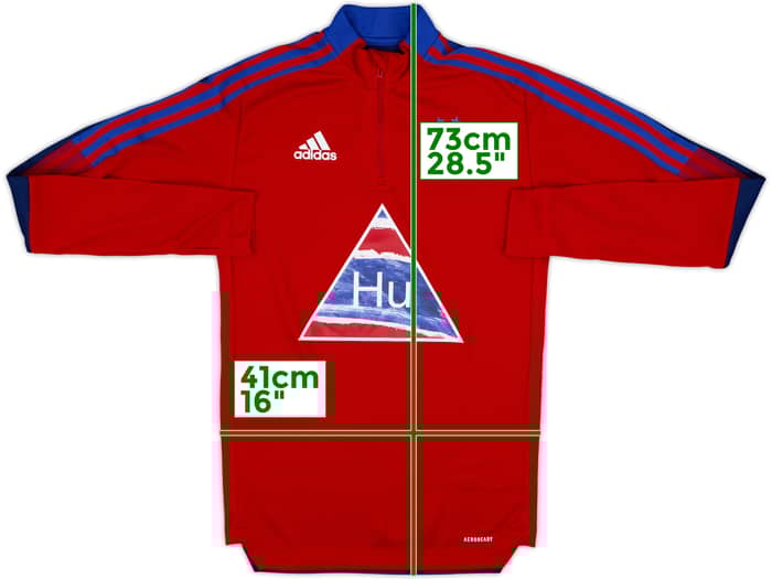 2020-21 Bayern Munich adidas x Humanrace 1/4 Zip Top de entrenamiento - 8/10 - (XS)