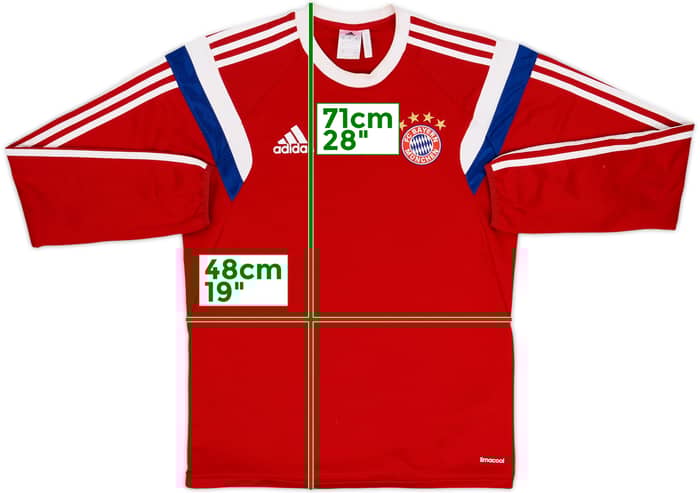 2014-15 Bayern Munich adidas Sweat Top - 6/10 - (S)