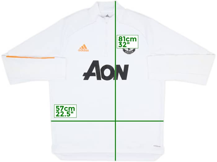 2020-21 Manchester United adidas 1/4 Zip Drill Top - 7/10 - (XL)
