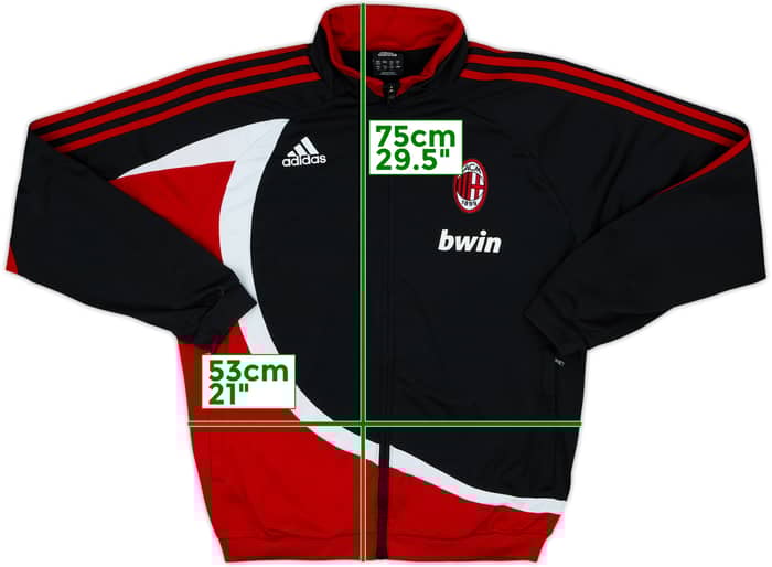2007-08 AC Milan adidas Track Jacket - 7/10 - (L)