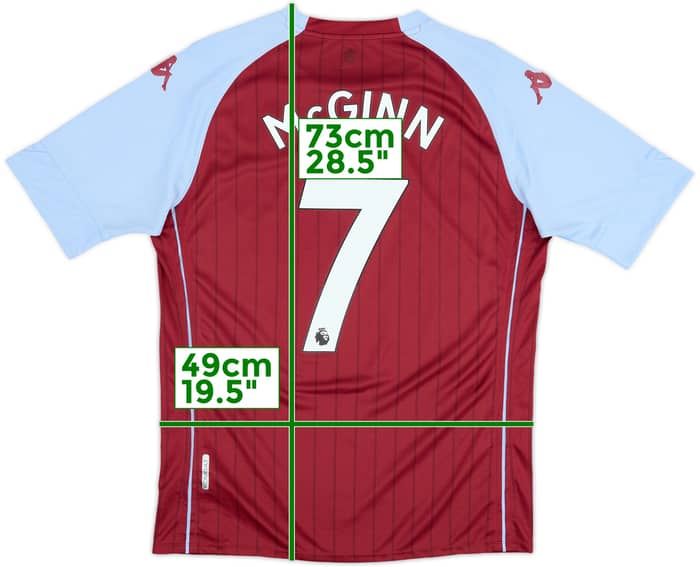 2020-21 Aston Villa Home Shirt McGinn #7 - 8/10 - (L)