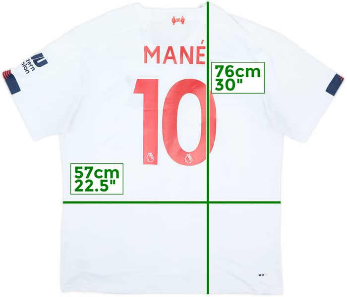 2019-20 Liverpool Away Shirt Mane #10 - 6/10 - (XL)