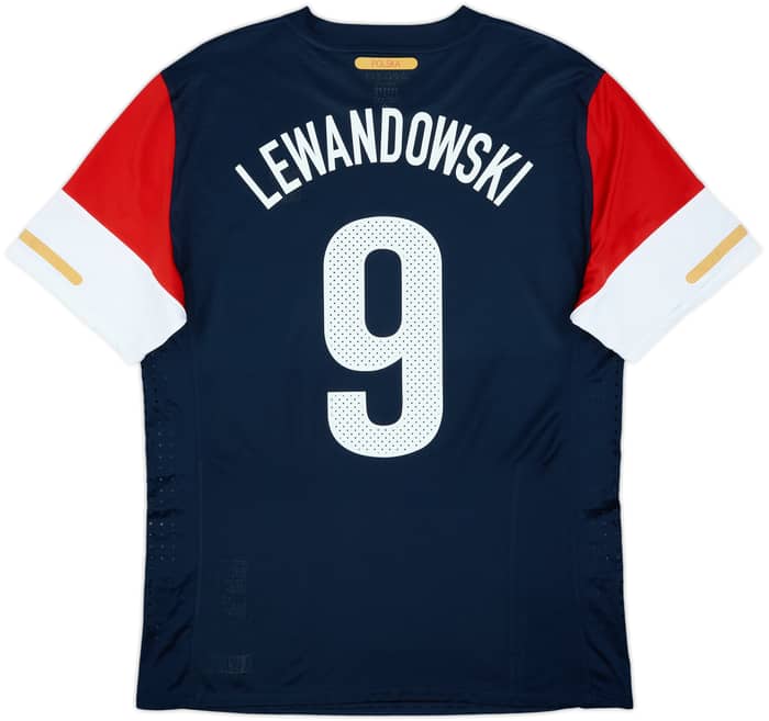 2010-12 Poland Authentic Away Shirt Lewandowski #9 - 8/10 - (XL)