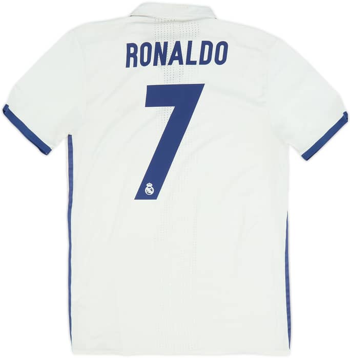 2016-17 Real Madrid Player Issue Home Shirt Ronaldo #7 - 4/10 - (L)