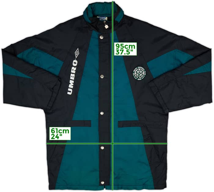 1995-96 Celtic Umbro Padded Bench Coat - 8/10 - (L)