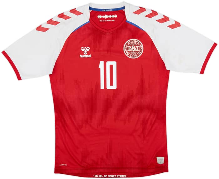 2020-21 Denmark Home Shirt Eriksen #10 - 6/10 - (S)