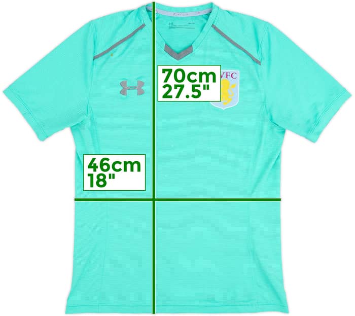 2017-18 Aston Villa Under Armour Training Shirt - 5/10 - (M)