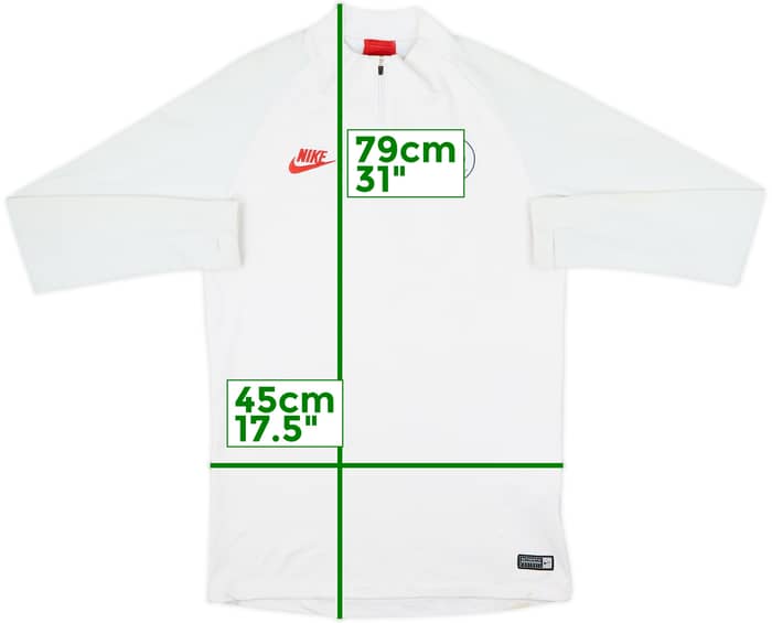 2019-20 Paris Saint-Germain Nike 1/4 Zip Drill Top - 6/10 - (S)